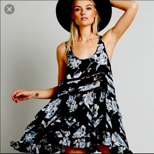 Free People FP Trapeze Lace Voile Slip Dress